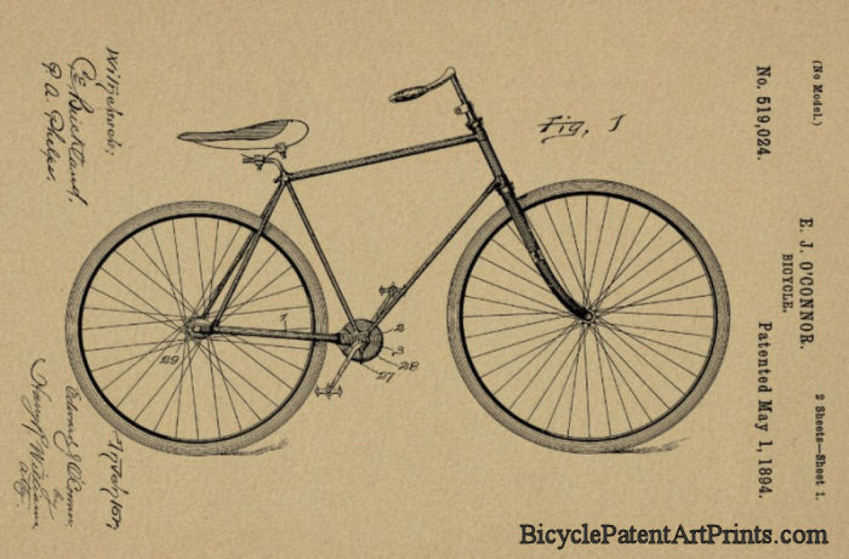1894 Chainless shaft drive safety bicycle