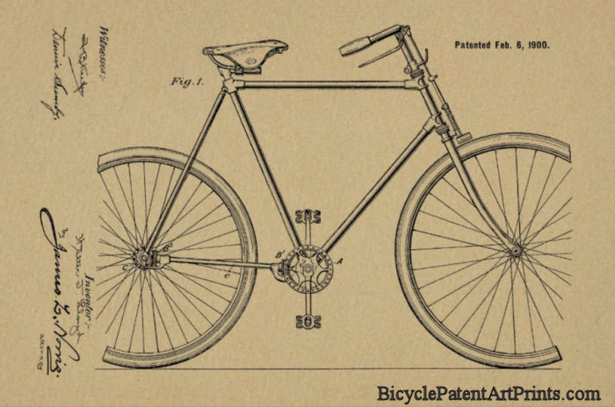 1900 Chainless gear driven bicycle