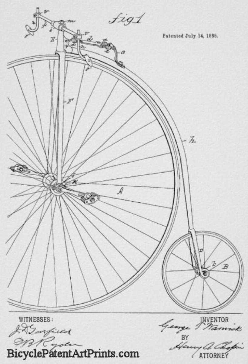 1885 High wheel bike