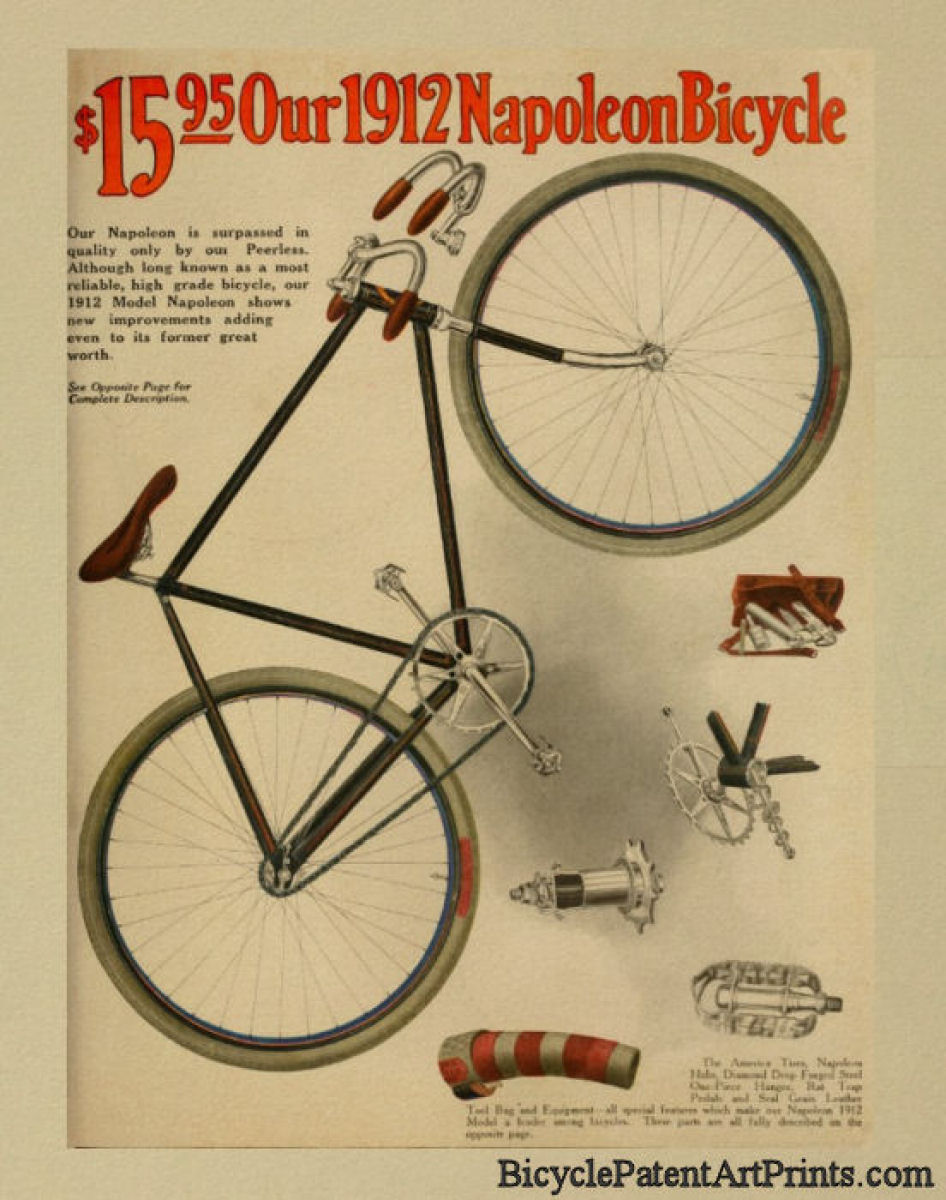 1912 Napoleon Bicycle poster