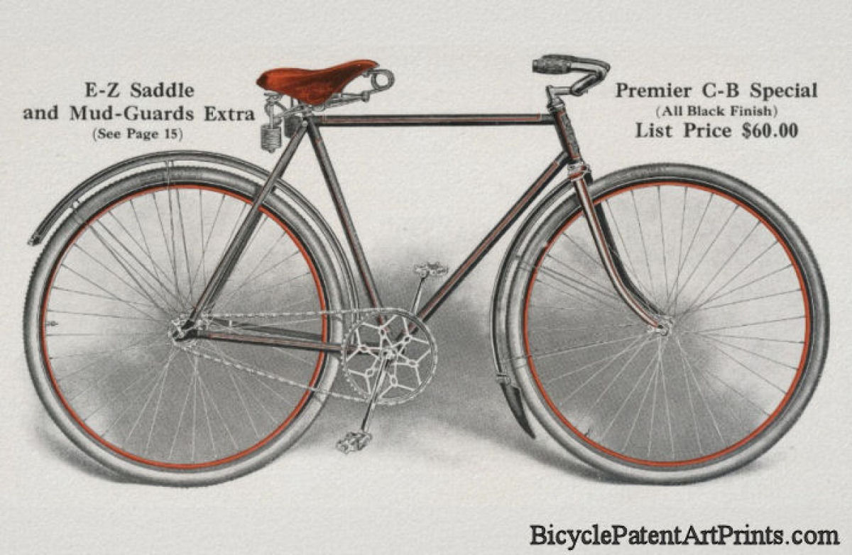 1913 Premier Cycle Works Advertising Poster