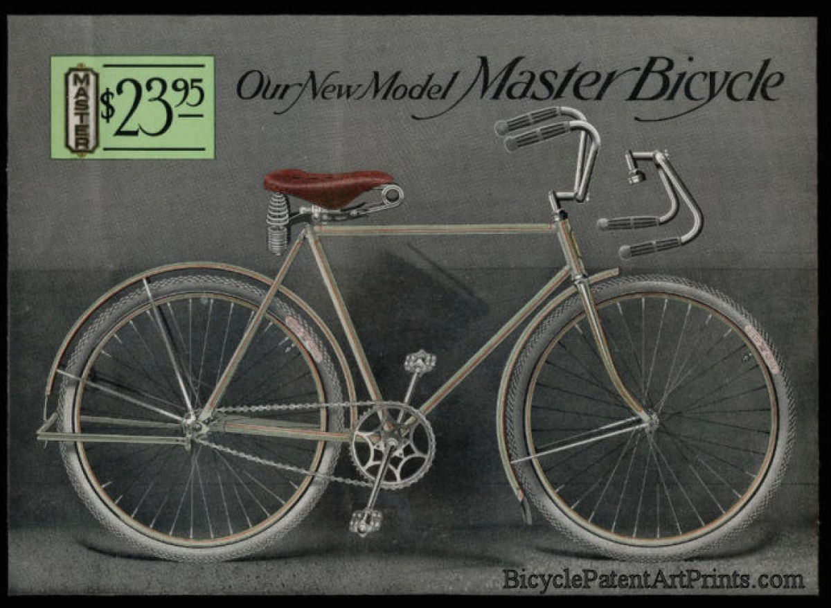 1914 Master Bicycle Vintage Poster