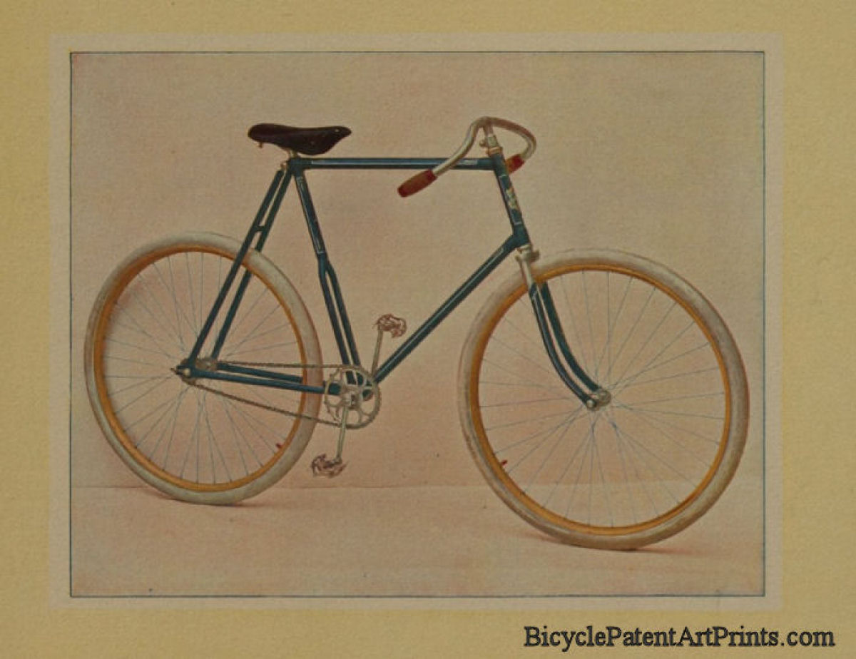 1896 Classic bicycle advertising page print