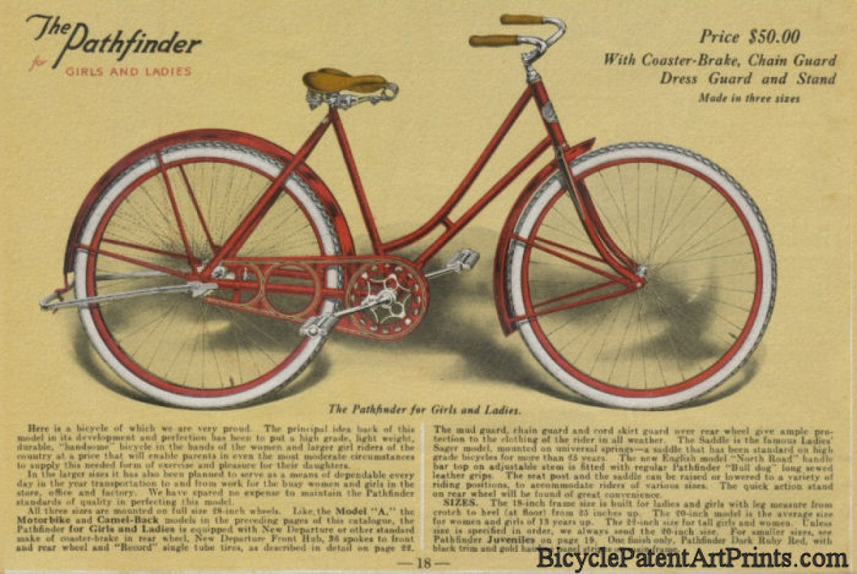 1923 Ranger Pathfinder Model A bicycle poster