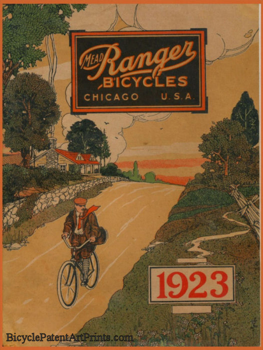 1923 Ranger Bicycles vintage poster