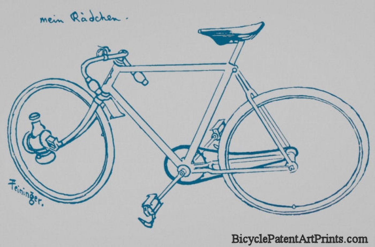 1898 Mein Radchen My Wheels by Lyonel Feininger