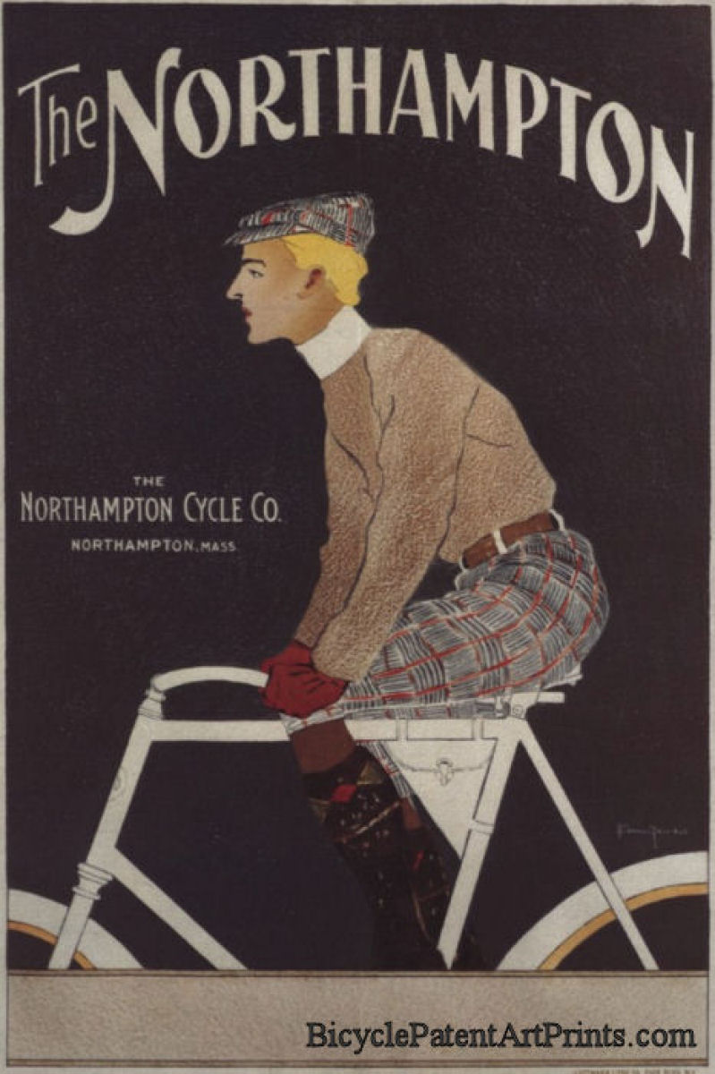 Northampton Cycle Company vintage poster