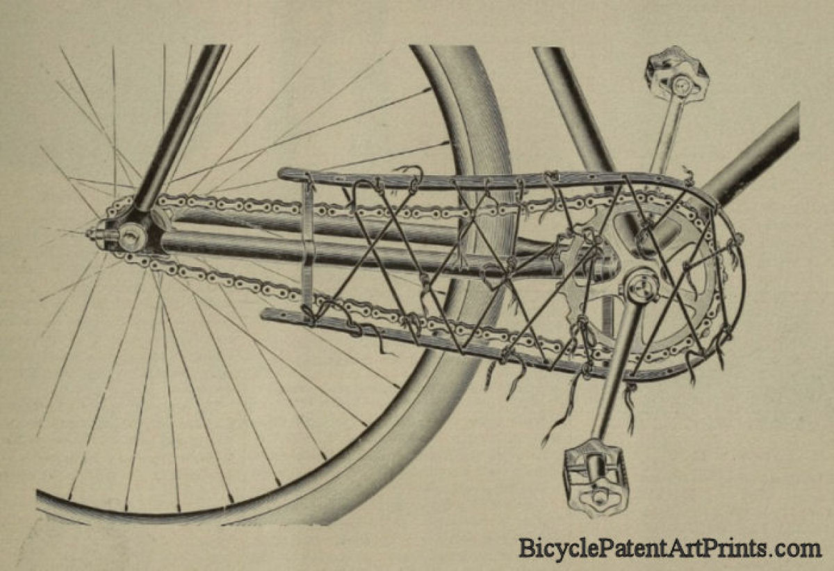 1896 Vintage bicycle advertising page
